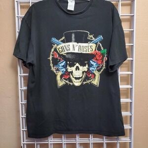 2016 Guns‎ N Roses Top Hat Skull Tour T-shirt